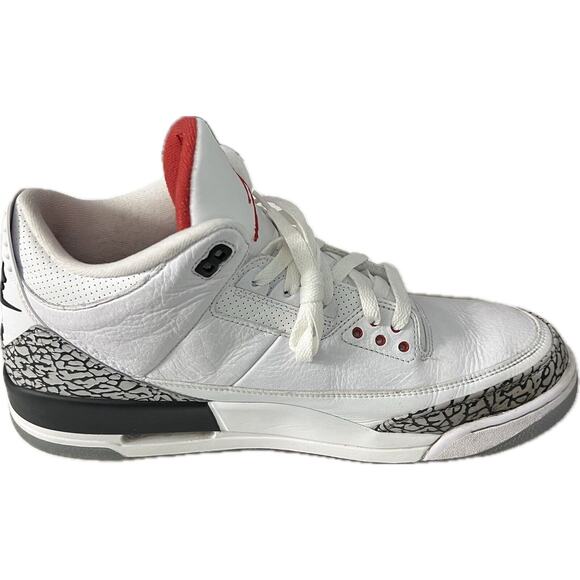 2017 Nike Air Jordan 3 Retro NRG Free Throw Line Basketball 923096-101 Size 14 - Picture 4 of 9